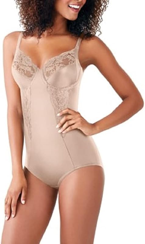 Maidenform Women’s Shapewear Bodysuit – Tummy Control with Underwire Bra