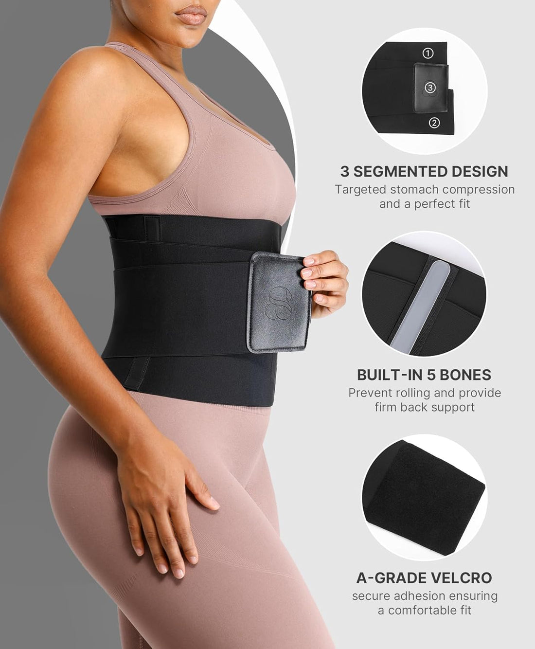 Waist Cincher Shapewear for Women – Tummy Control Corset Belt