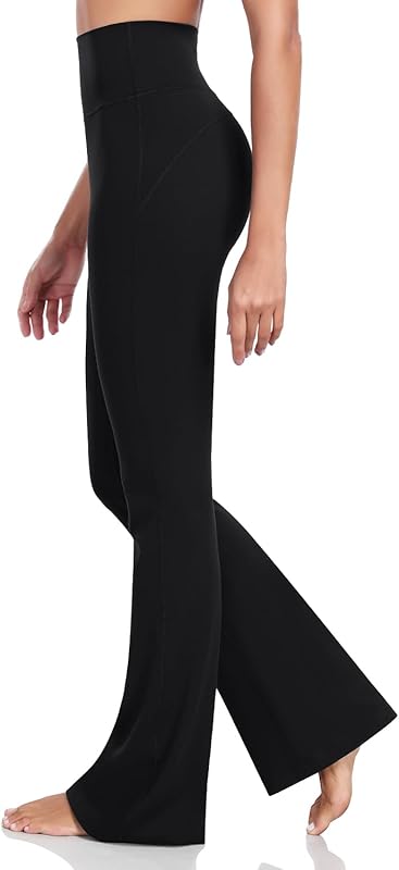Mellow Flare Leggings – High Waist Tummy Control Wide Leg Yoga Pants