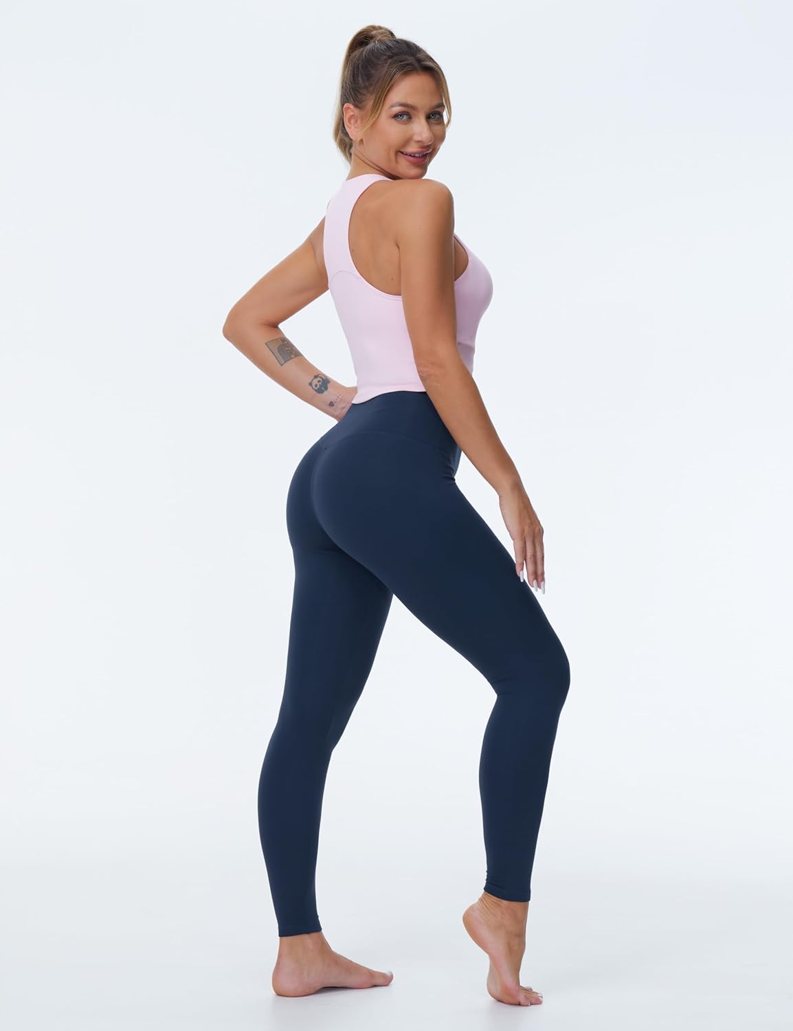 Women’s High Waist Yoga Leggings – Tummy Control, Soft & Breathable Workout Pants