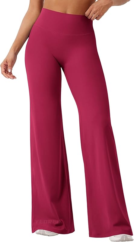 Women’s High Waist Workout Leggings – No Front Seam Straight Leg Gym & Yoga Pants