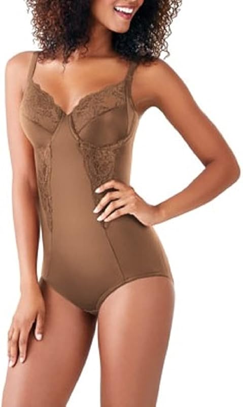 Maidenform Women’s Shapewear Bodysuit – Tummy Control with Underwire Bra