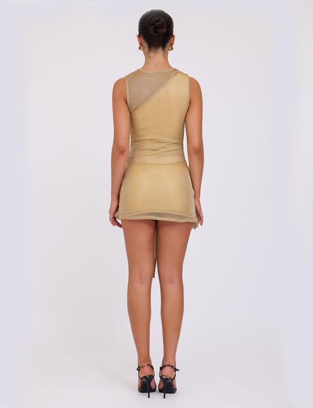 AZELMA DRESS - GOLD