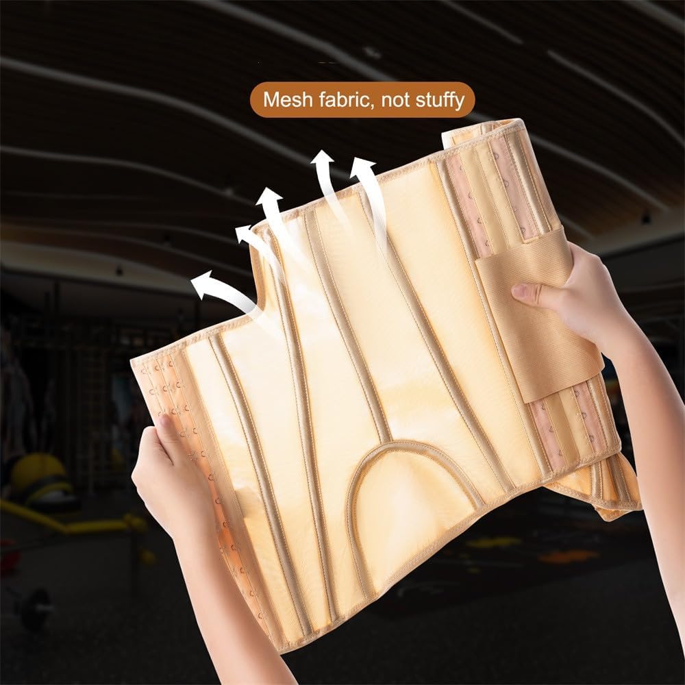 Women’s Waist Cincher – Full Body Corset Shaper with Double Belt Tummy Control