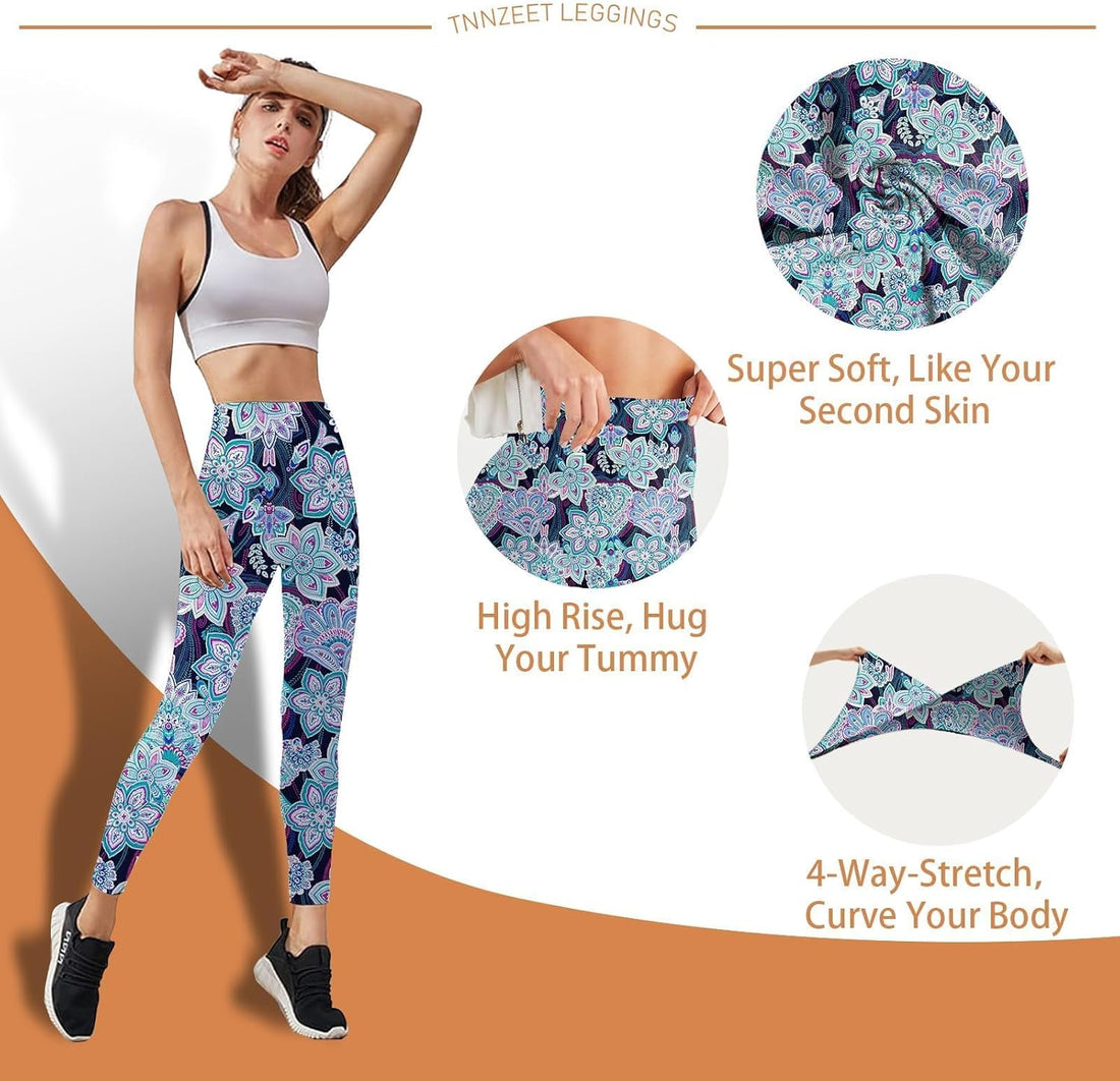 Women’s High Waist Workout Leggings – Non See-Through Yoga Pants