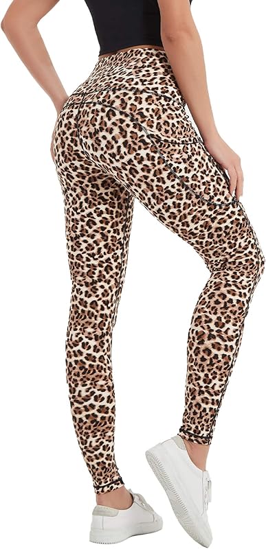 Stelle Women’s High Waist Capri Leggings – Yoga, Workout & Cycling Pants with Pockets