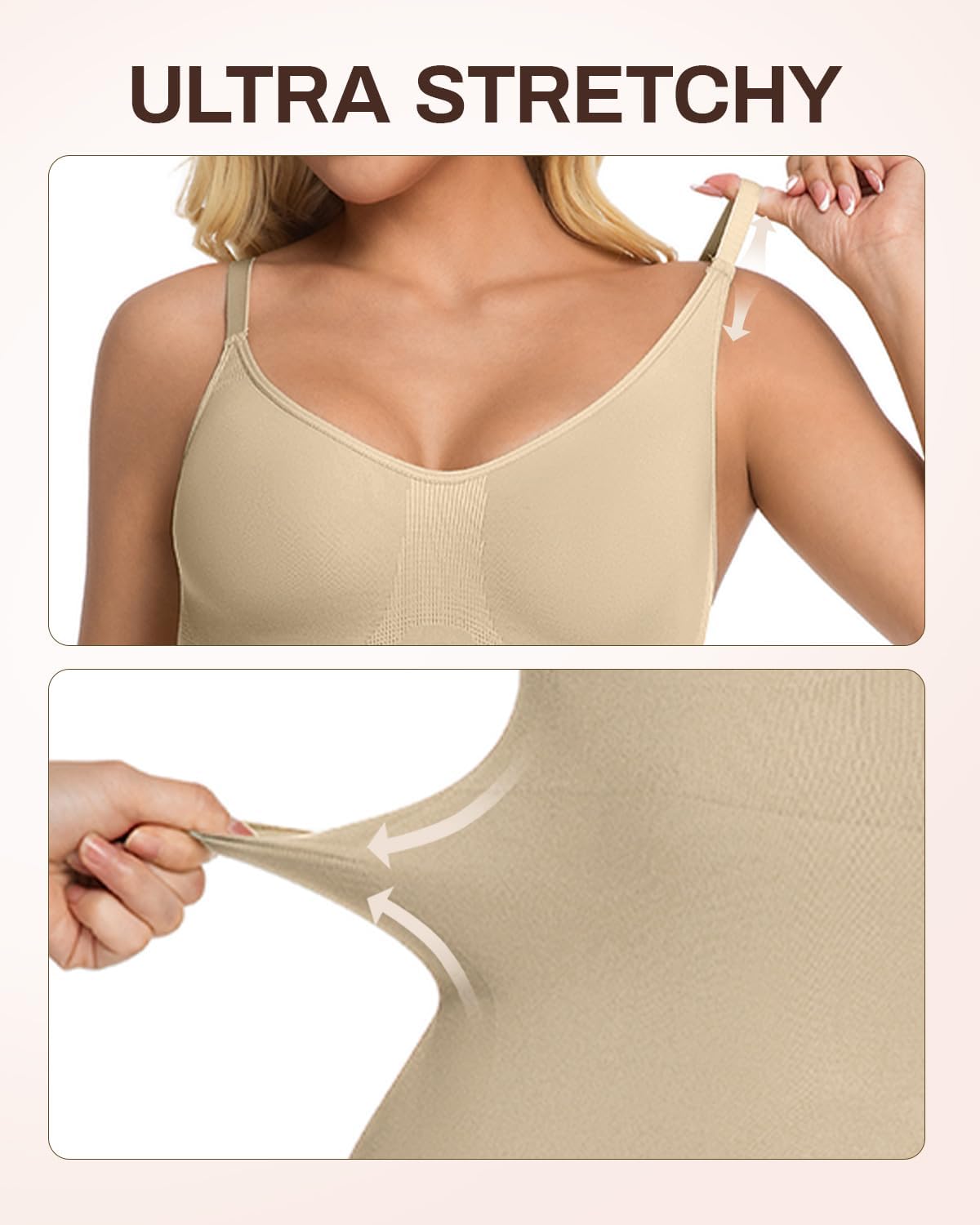 Women’s Seamless Shapewear Bodysuit – Tummy Control for Workouts & Daily Wear