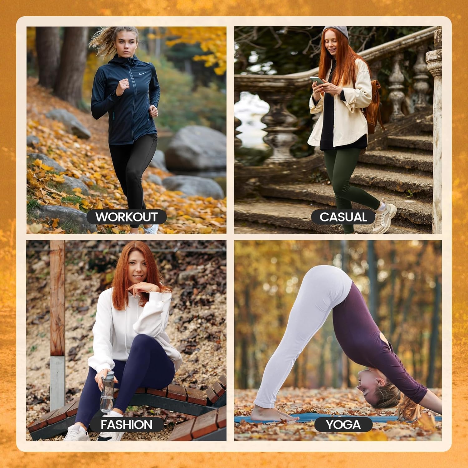 Women’s High Waist Workout Leggings – Non See-Through Yoga Pants