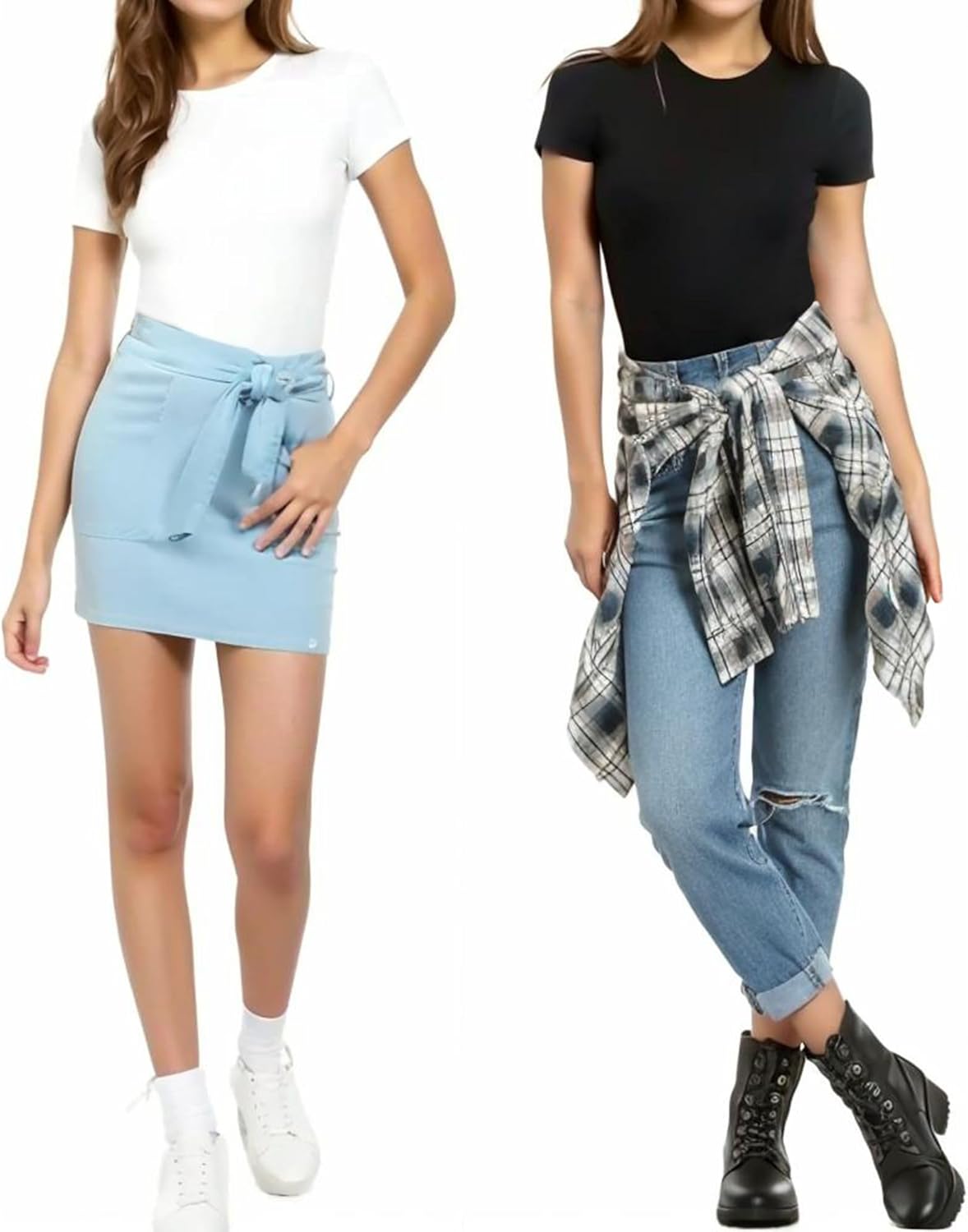 Women's Round Neck Short Sleeve Bodysuit T Shirts Basic Body Suit Tops