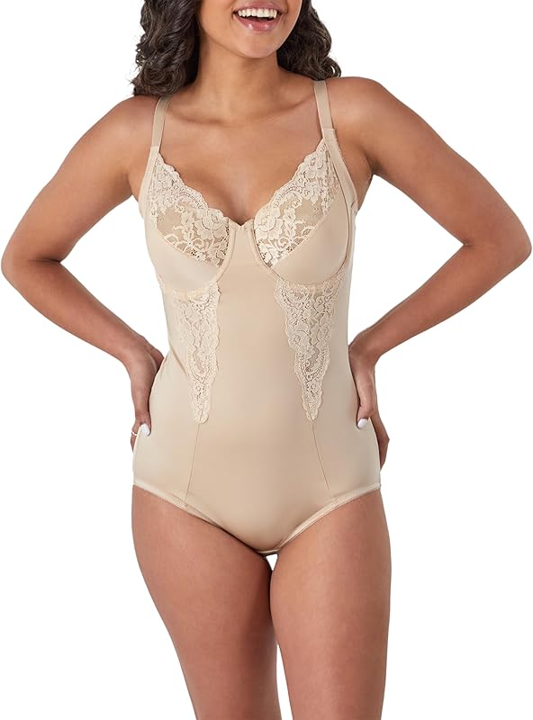 Maidenform Women’s Shapewear Bodysuit – Tummy Control with Underwire Bra