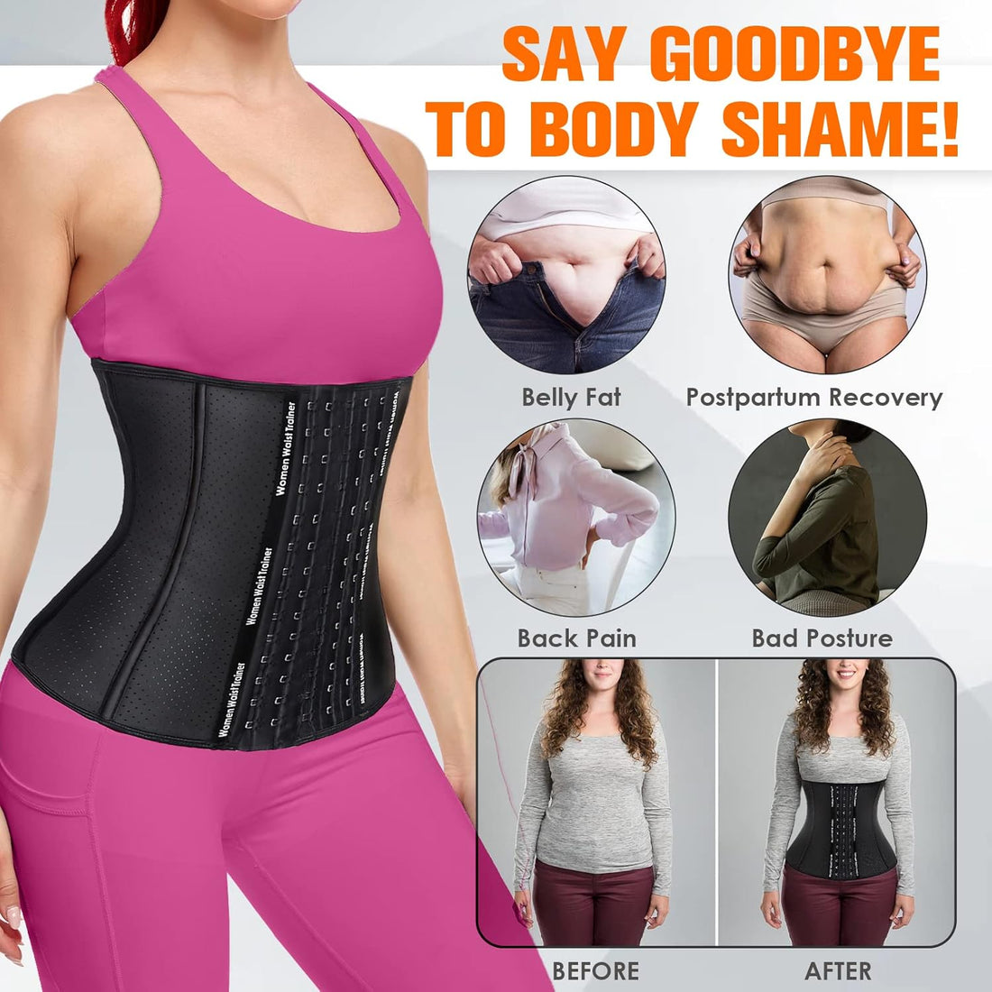 Latex Waist Cincher for Women – Tummy Control Sport Shapewear