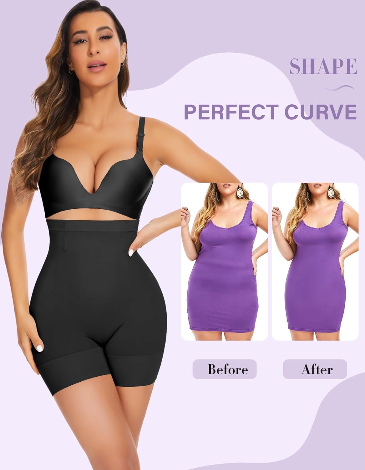 Tummy Control Shapewear Shorts Thigh Slimmer High Waisted Shapewear Women Girdles Shorts Women Shapewear Under Dress