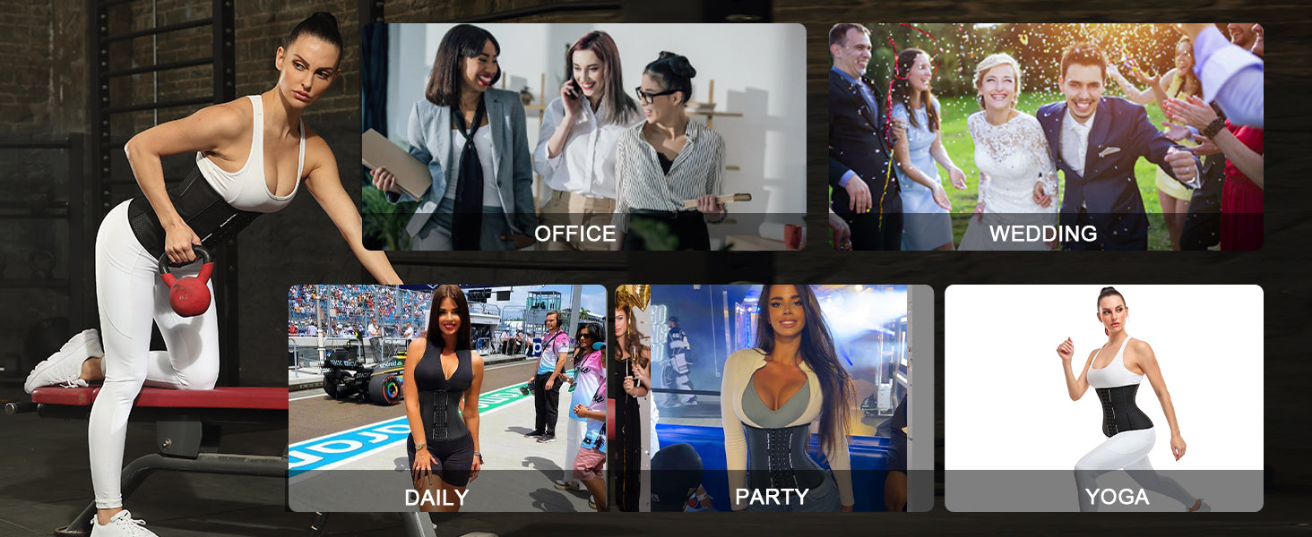 Latex Waist Cincher for Women – Tummy Control Sport Shapewear