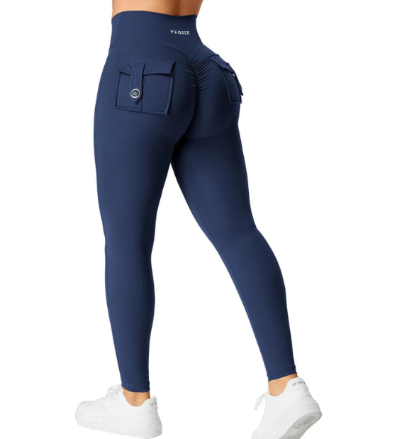 EASYBRA CoreFlex Leggings for Women – V Cross Waist Butt Lifting Yoga Pants