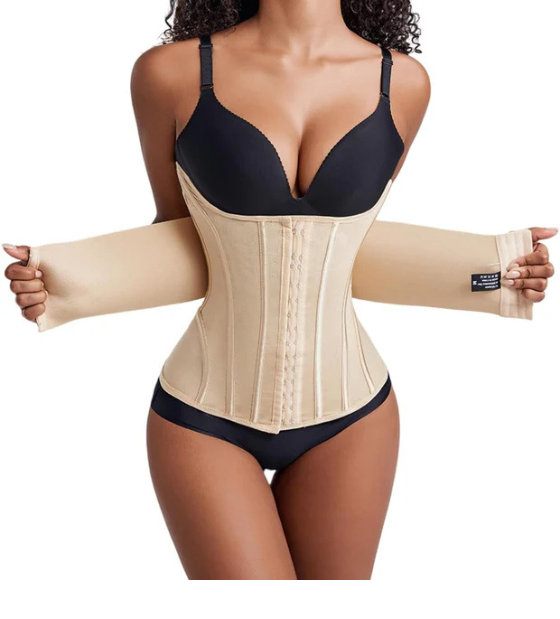 Women’s Waist Cincher – Full Body Corset Shaper with Double Belt Tummy Control