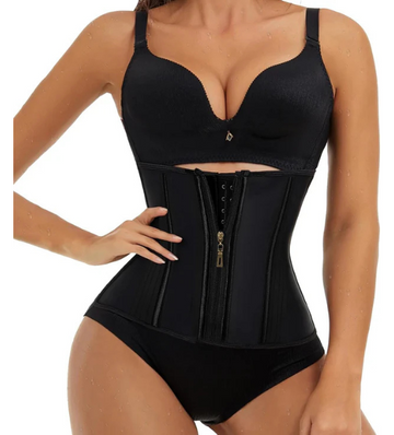 Waist Trainer for Women Latex Corset Shapewear Faja Body Shaper Hourglass Bodysuit, Tummy Control Sport Workout