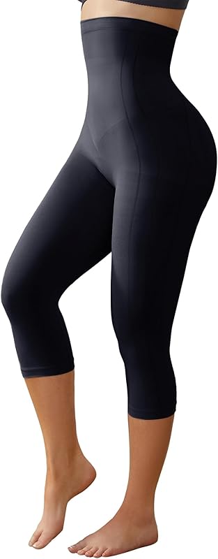 Compression Capri Leggings for Women – High Waist Tummy Control Shapewear