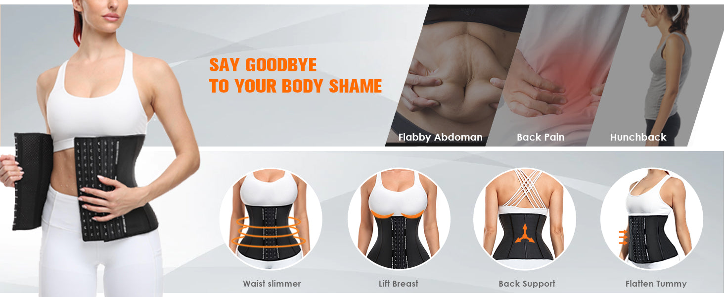 Latex Waist Cincher for Women – Tummy Control Sport Shapewear
