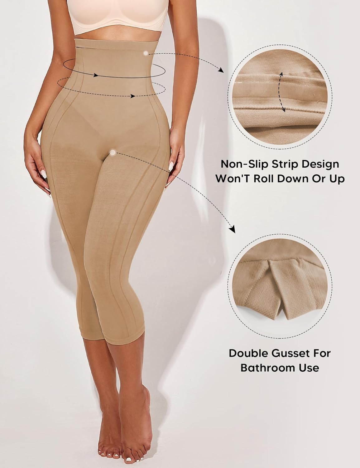 Women’s High Waist Shapewear Leggings – Tummy Control & Butt Lift