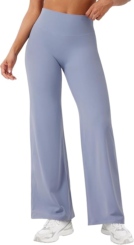 Women’s High Waist Workout Leggings – No Front Seam Straight Leg Gym & Yoga Pants