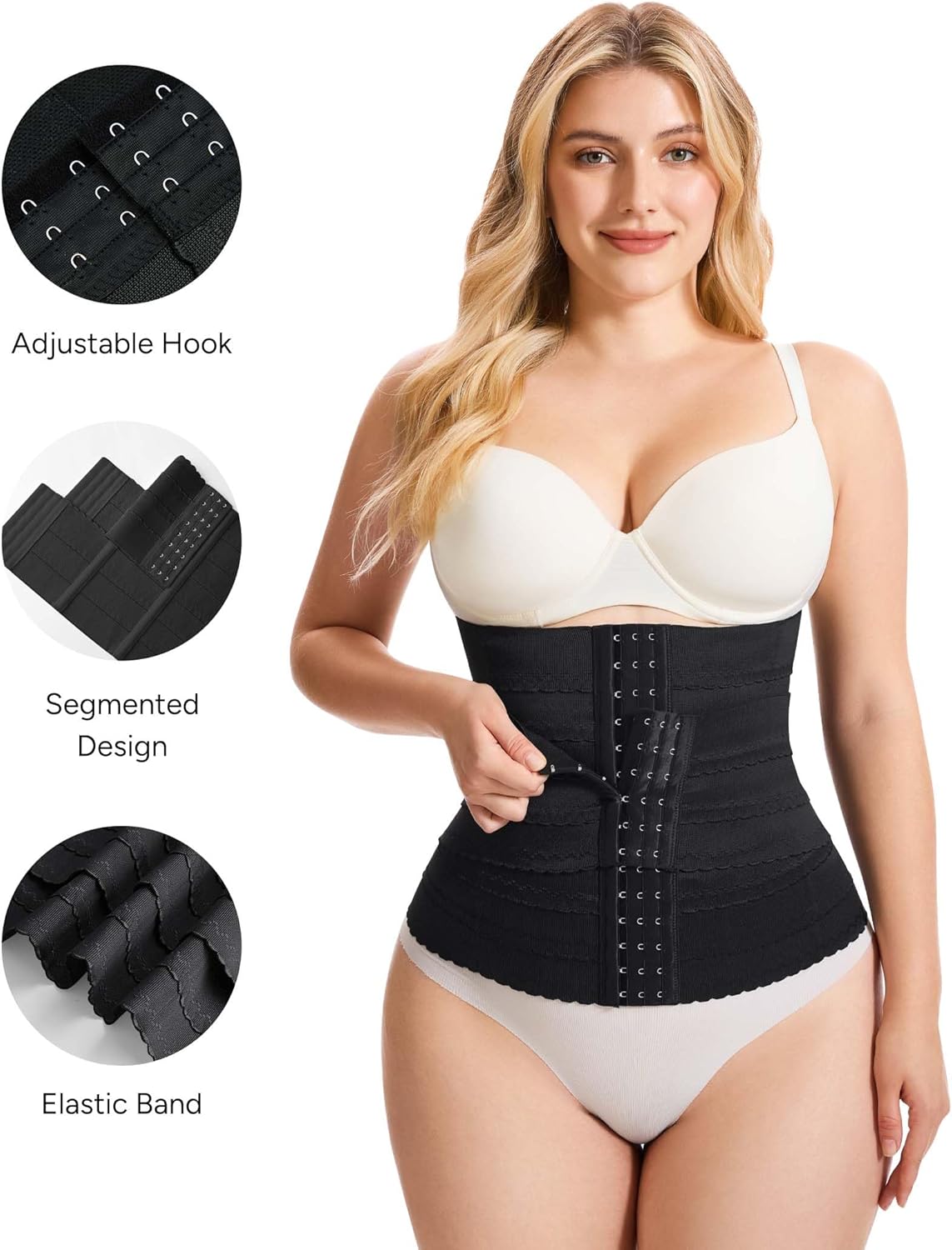 Women’s Waist Trainer Corset – Tummy Control Segmented Waist Cincher