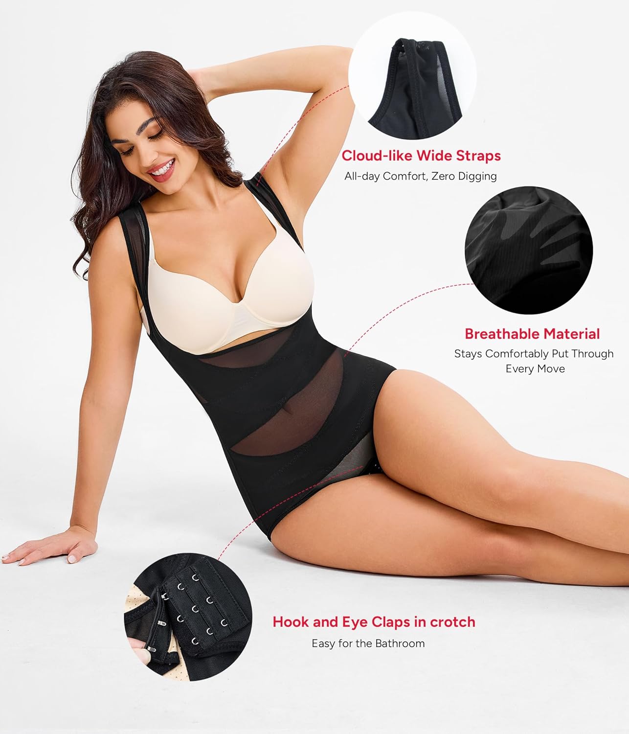 Tummy Control Shapewear for Women – Faja Bodysuit Corset Shaper