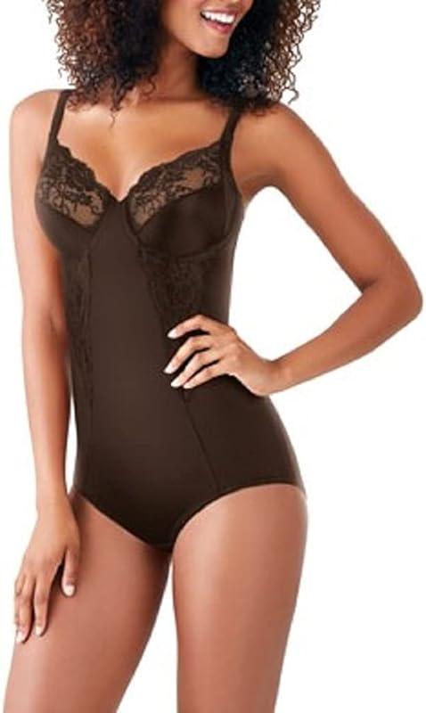Maidenform Women’s Shapewear Bodysuit – Tummy Control with Underwire Bra