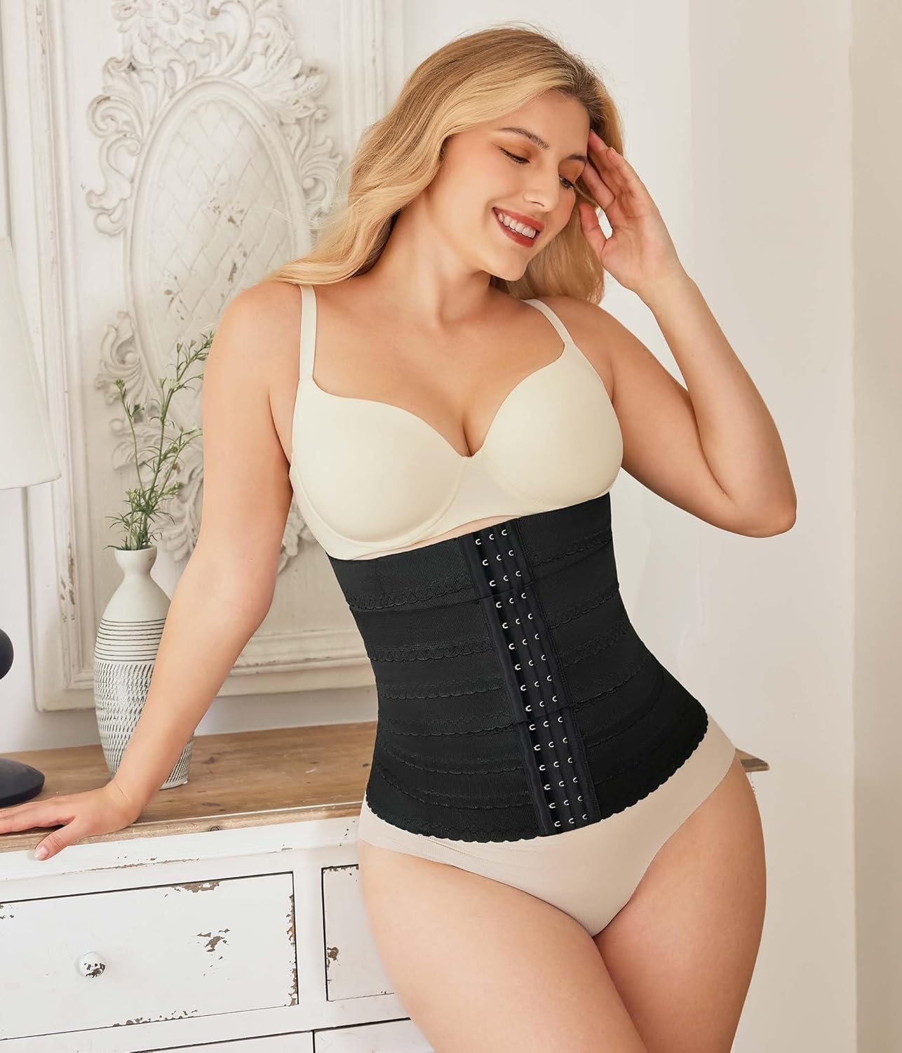 Women’s Waist Trainer Corset – Tummy Control Segmented Waist Cincher