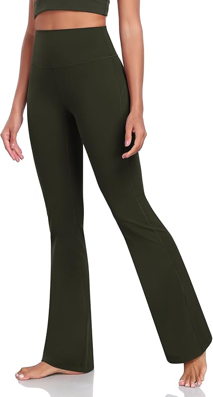 Mellow Flare Leggings – High Waist Tummy Control Wide Leg Yoga Pants